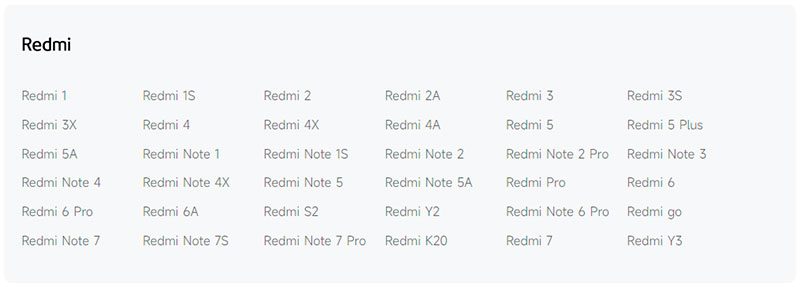 Xiaomi прекратила поддержку ещё десяти устройств