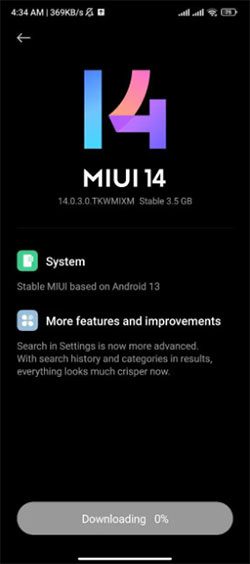 MIUI 14 для Xiaomi 11T