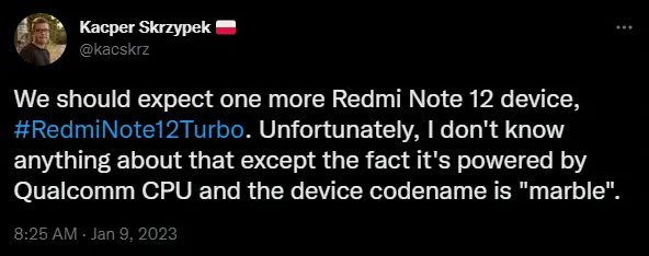 Xiaomi готовит к анонсу Redmi Note 12 Turbo - надо больше Note 12!